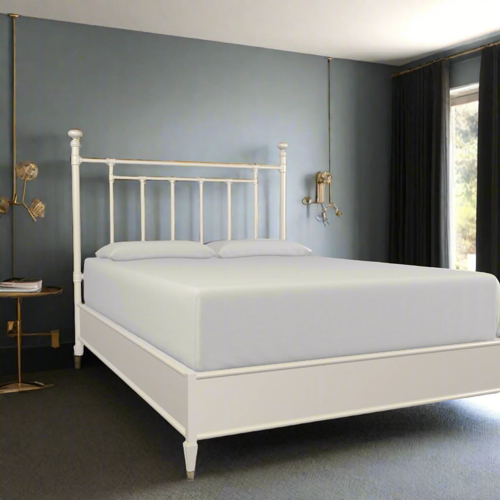 Blake Cast Iron Bed Frame with Surround Frame - Image 2