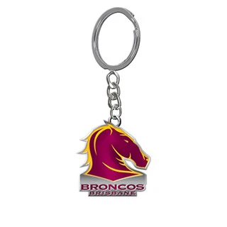 Brisbane Broncos Enamel Logo Keyring