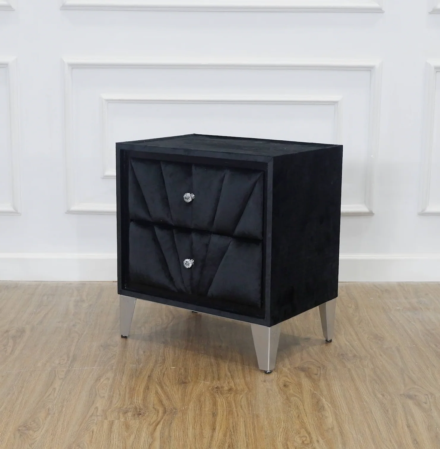 Carissa Bedside Table - Black - Image 2