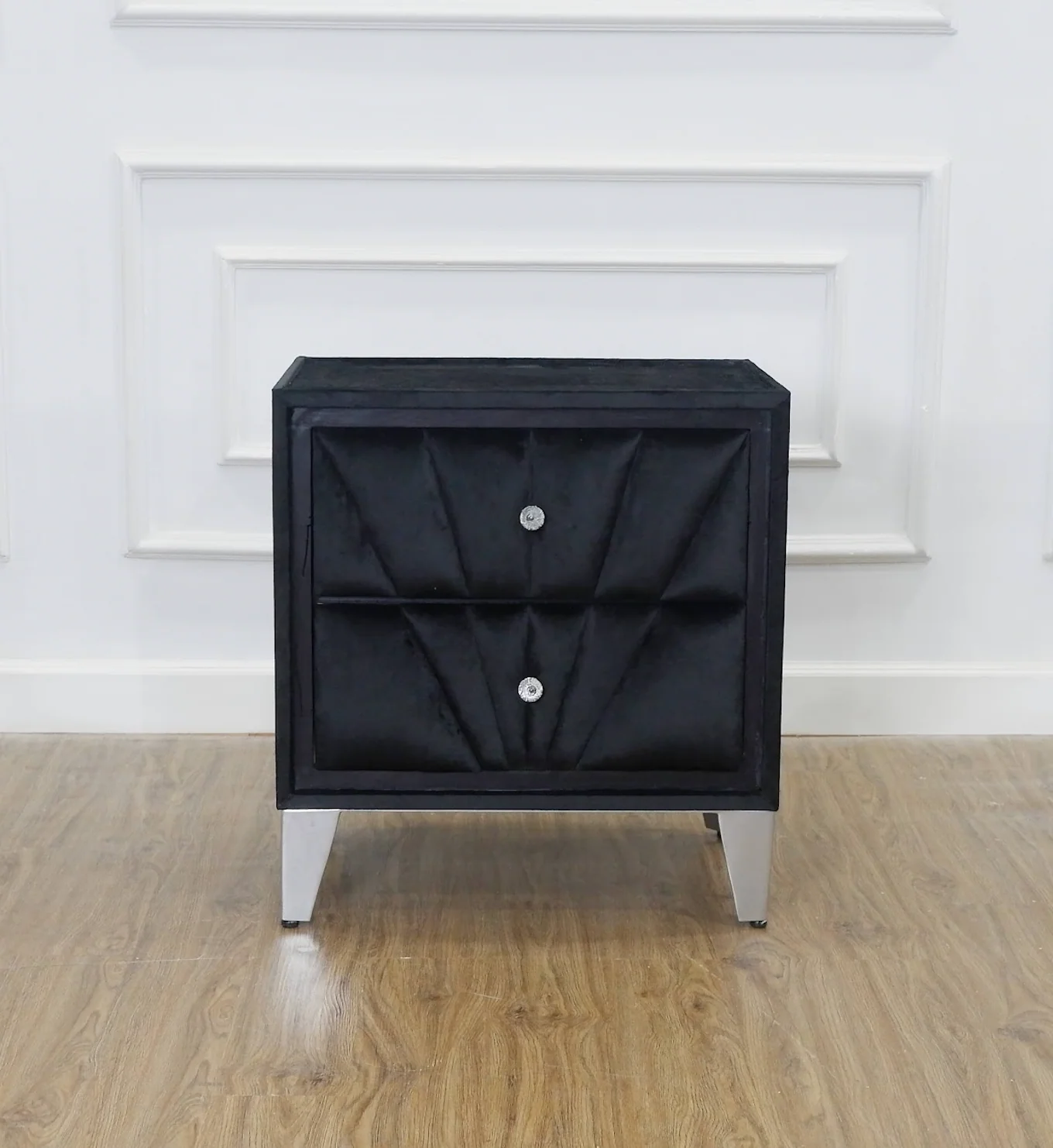 Carissa Bedside Table - Black - Image 4