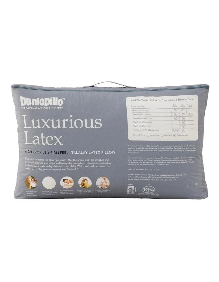 Luxurious Latex High Profile & Firm Feel Pillow - Image 6