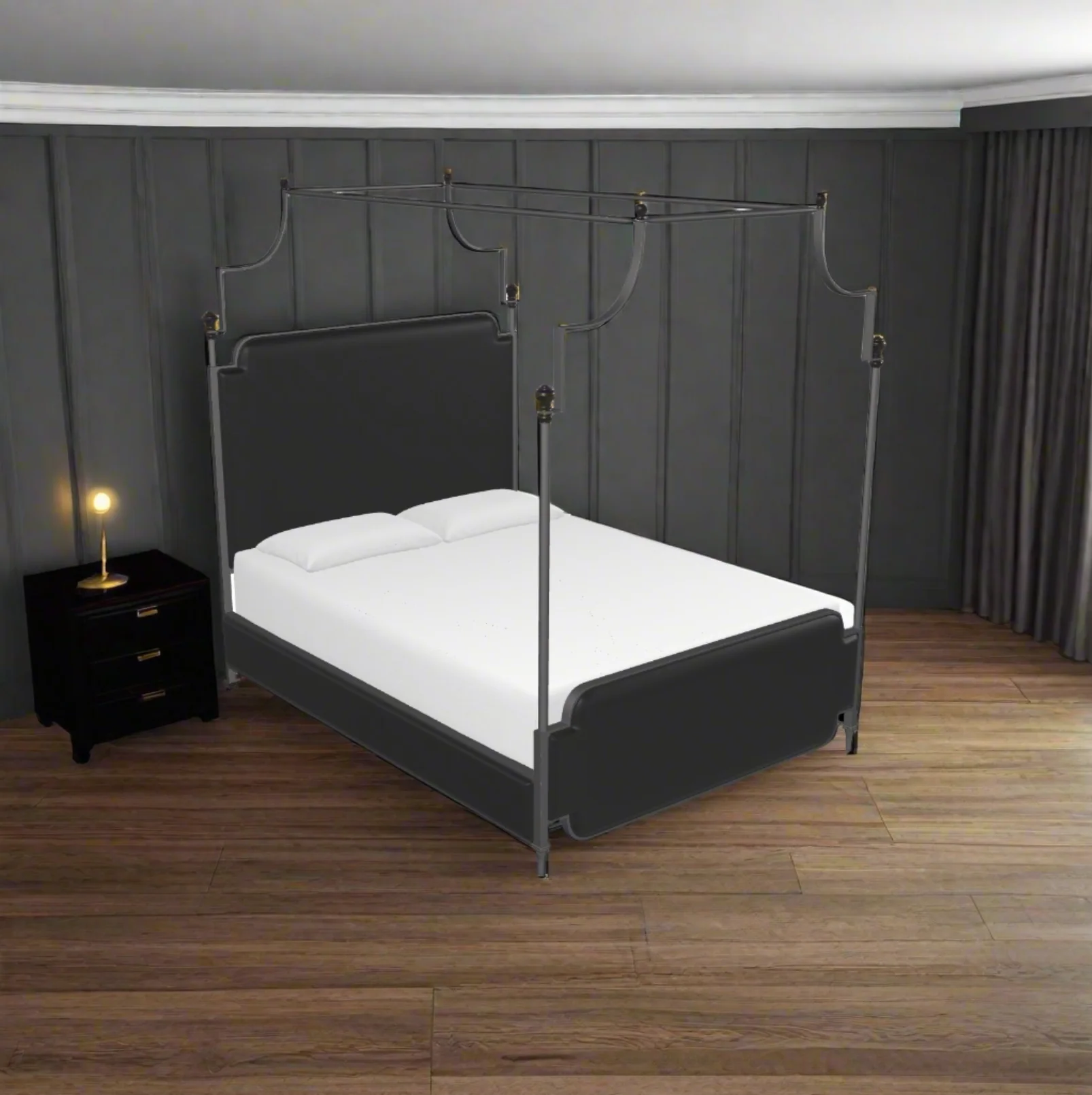 Kenton Upholstered Four Poster Bed - Image 2