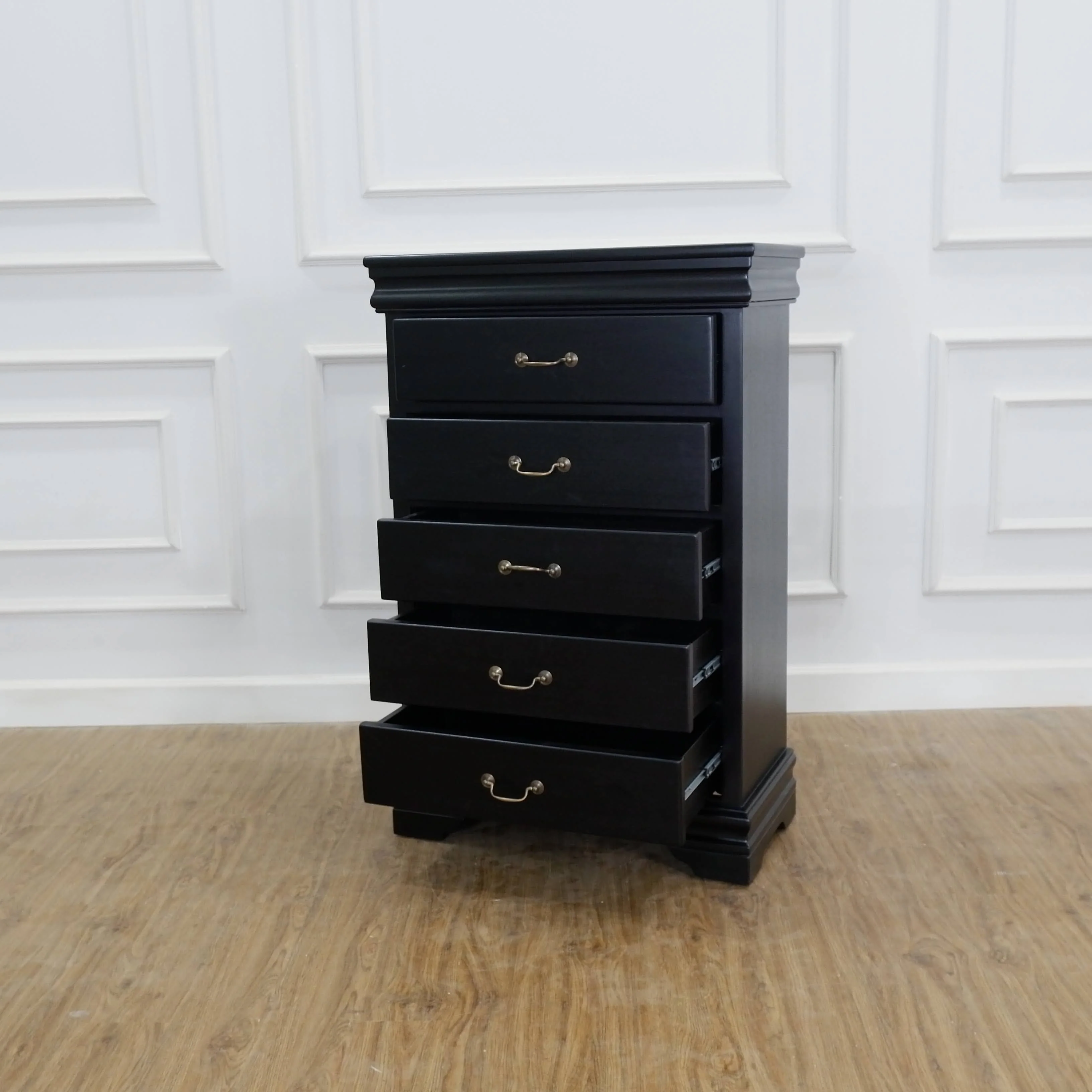 Louis Philippe Chest Of Drawers - Black - Image 3