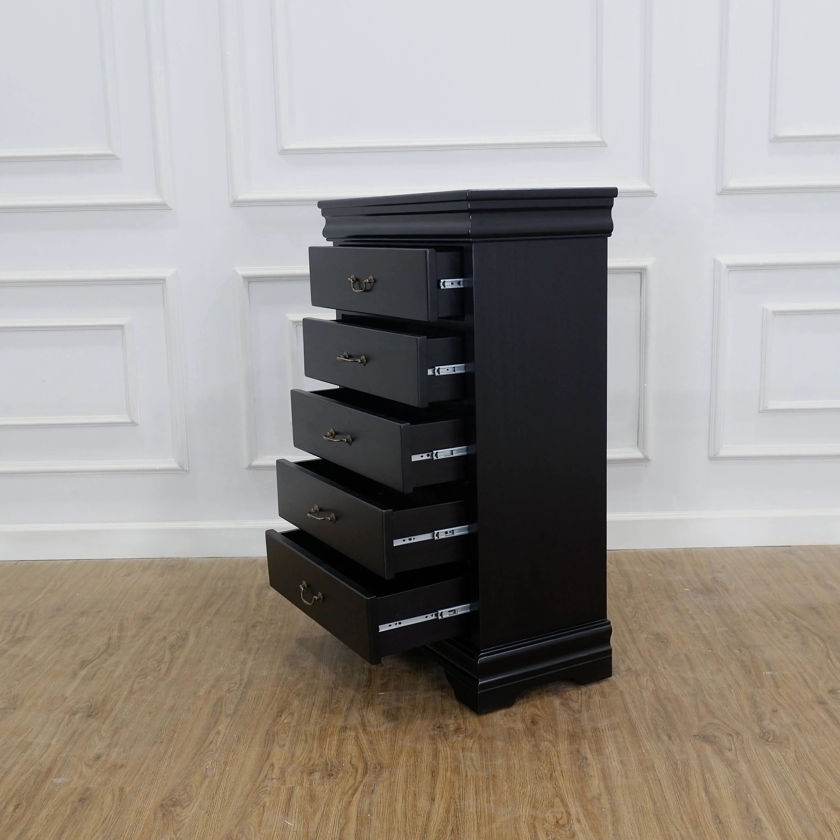 Louis Philippe Chest Of Drawers - Black - Image 4
