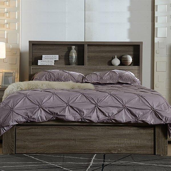 Sicily Wood Bed Frame - Mocha - Image 2